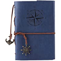 Vintage cuero de la secuencia Retro Cuaderno Diario Notebook PU Cubierta Hojas Sueltas Libreta y De Viaje Cuaderno